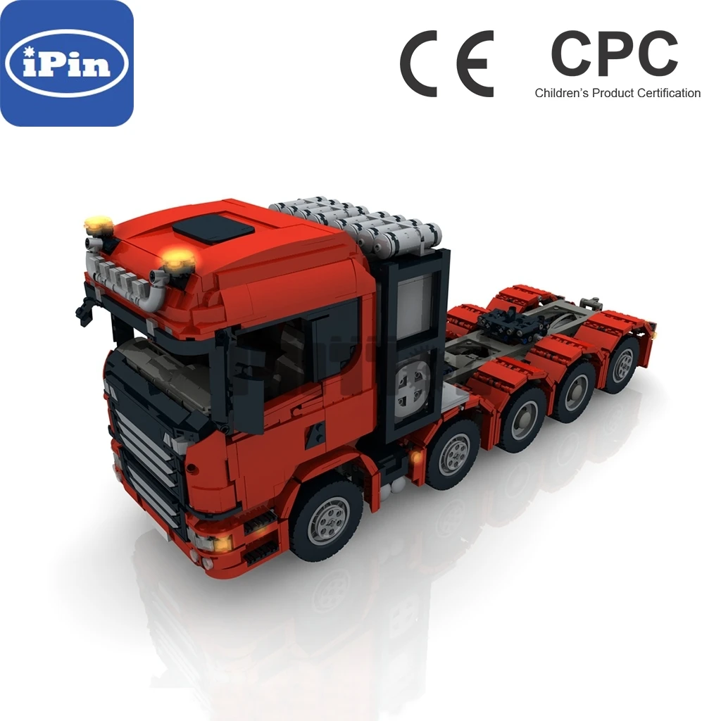 

Moc-37157 Scania 10x4 engineering truck 3958pcs electronic description splicing building block technology assembly