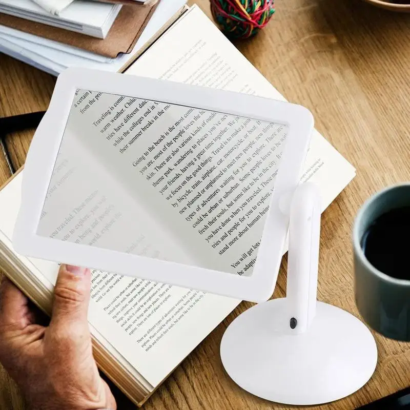 

Lamp Magnifier 2 With Glass Table Magnifier Loupe Full Led Rotate Handsfree Lights Magnifying 360 Page Reading Degrees