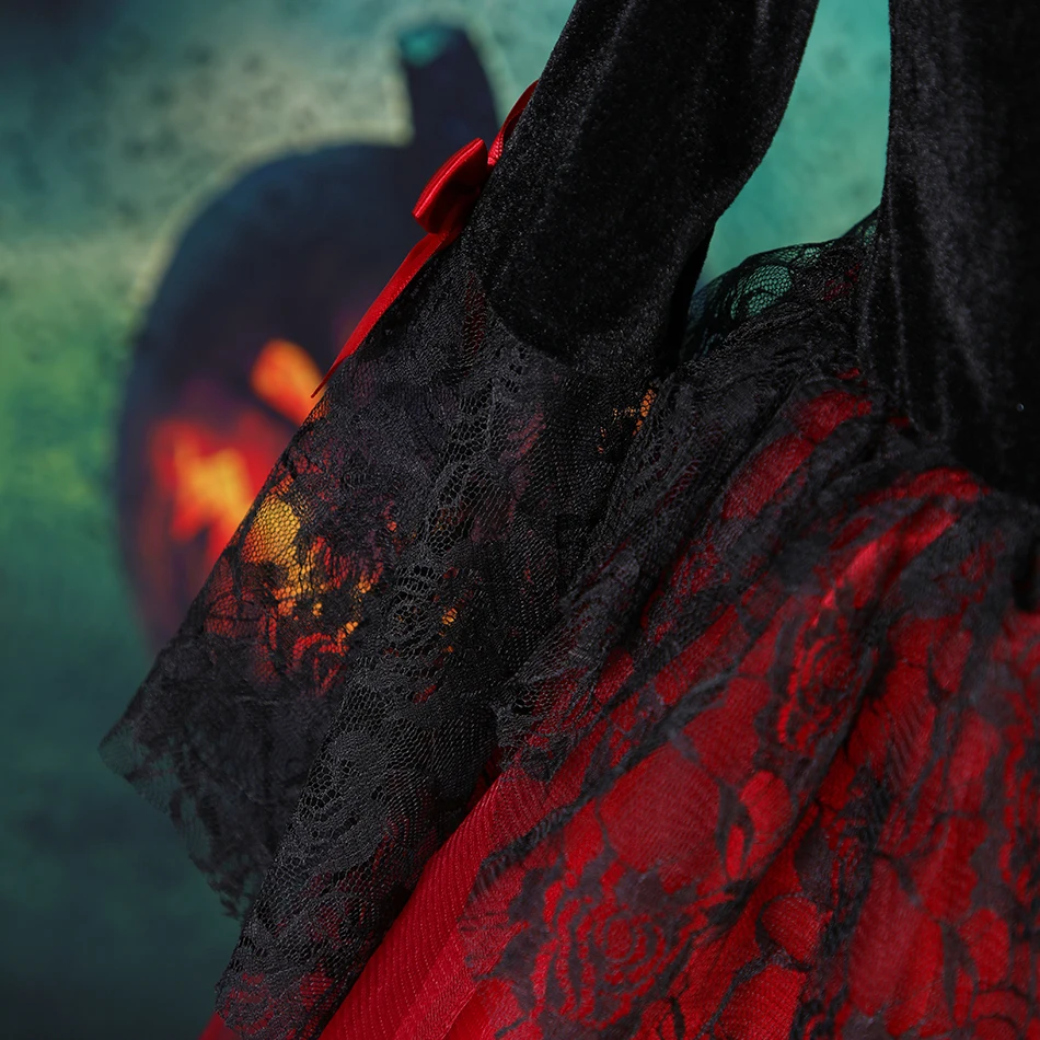 Детский костюм Диснея для девочек: платье принцессы вампиров косплея длиной до