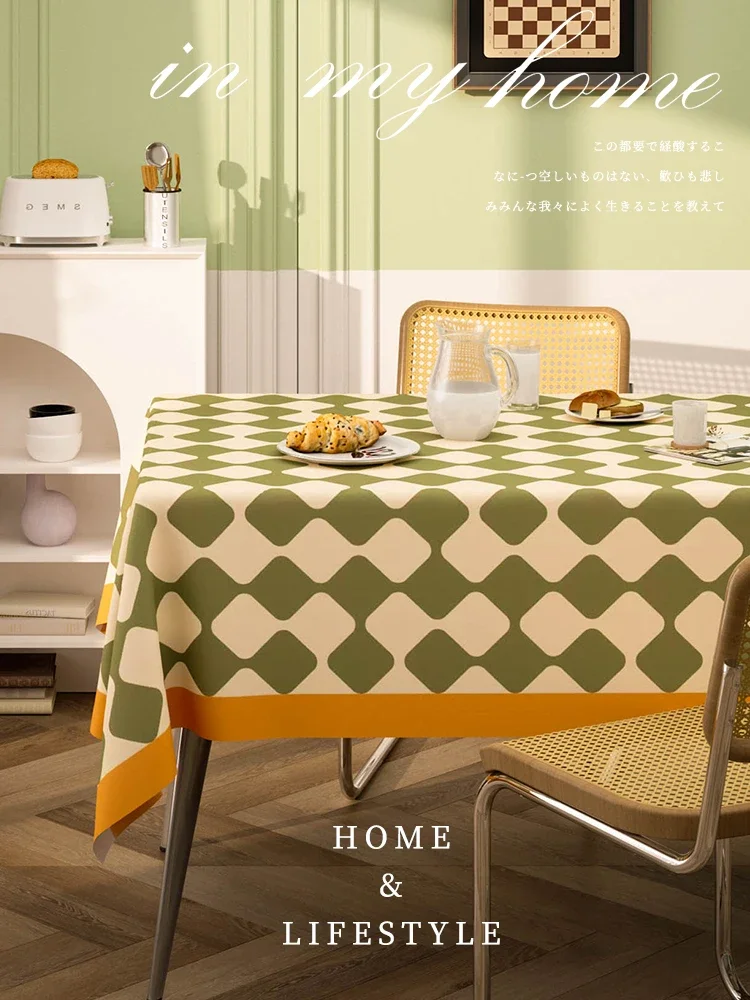 

Checkerboard rectangular student dormitory study desk writing desk pad