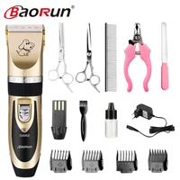 dog clippers cat shaver professional hair grooming clippers detachable blades cordless rechargeable with guards combs for dog