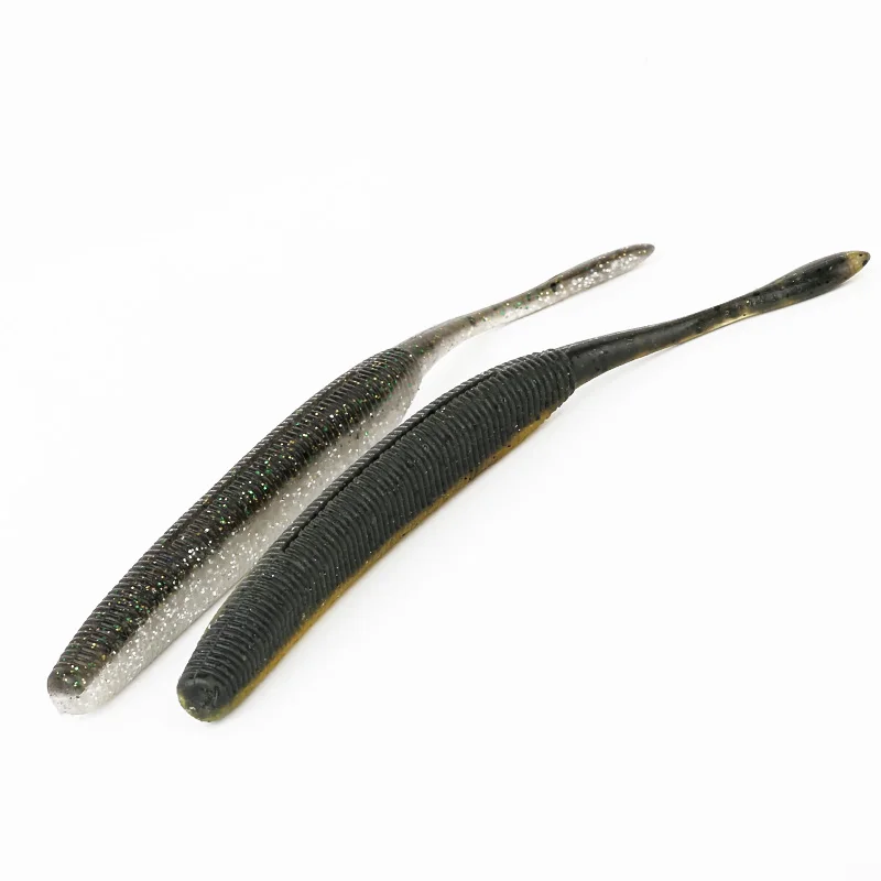 Ardea Soft Lures worm Baits Shad Double Color 3pcs 127mm/7.5g Silicone Tail Lures Jigging Wobblers Bass Pike Fishing Tack