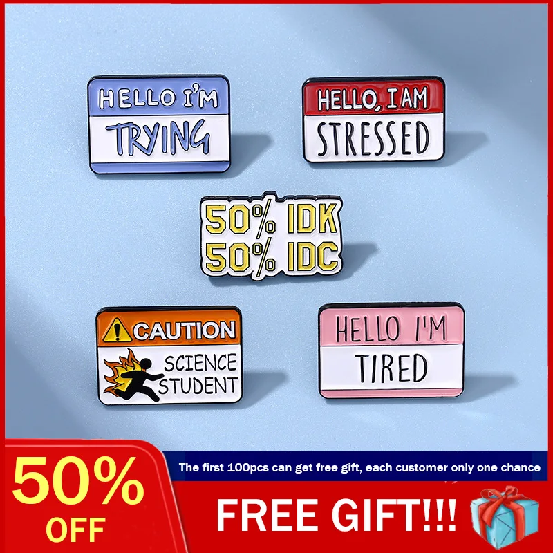 

Catchwords Enamel Pins Summer Jewelry Metalico Pines Japanese Fashion Brooch For Women Men Backpacks Clothes Badge Accessories