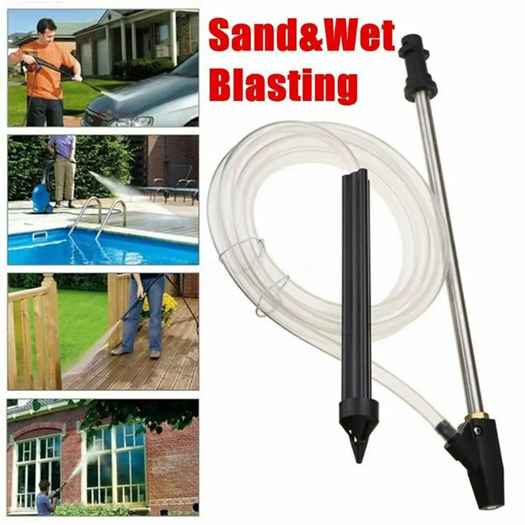 

High Pressure Sandblasting Washer Sand Wet Blasting Tube Kit Water Jet Ceramic Nozzle Car Washing Machine Equipment Accessories