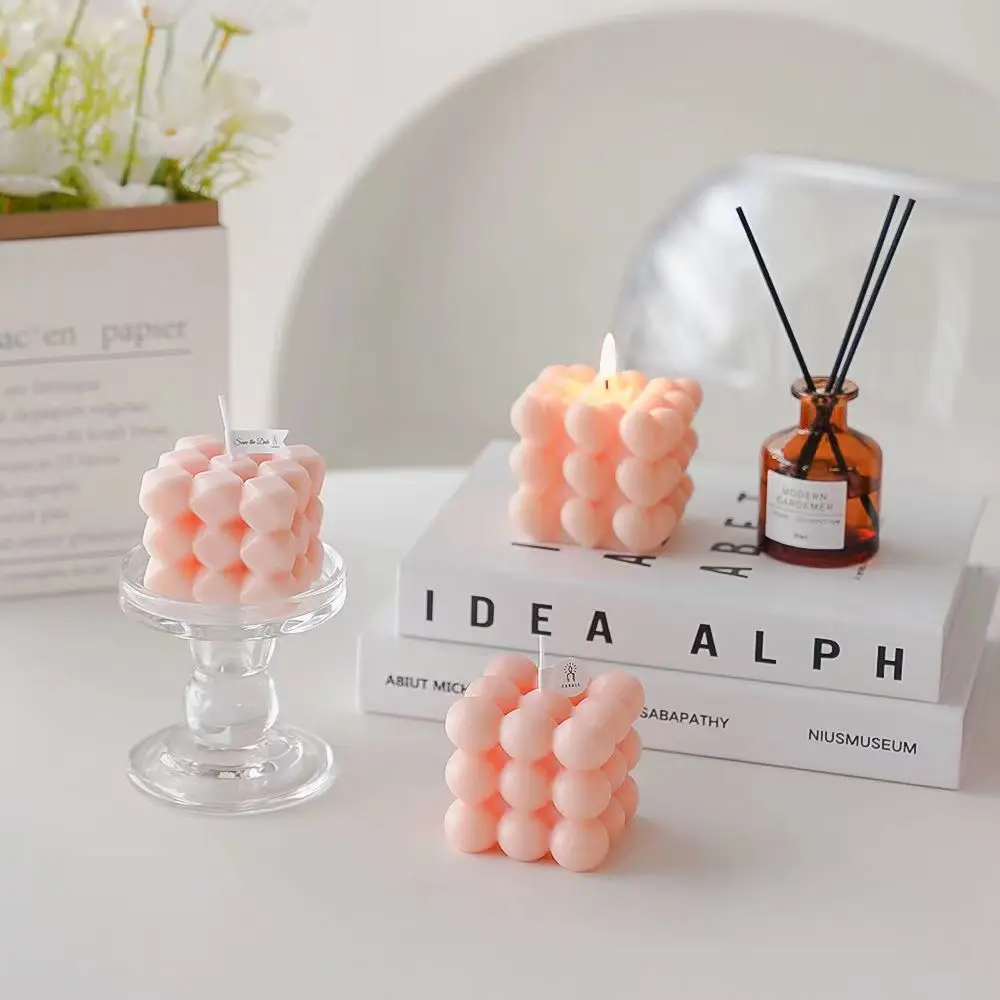 Датские пастельные искусственные розовые ароматические свечи подарок для