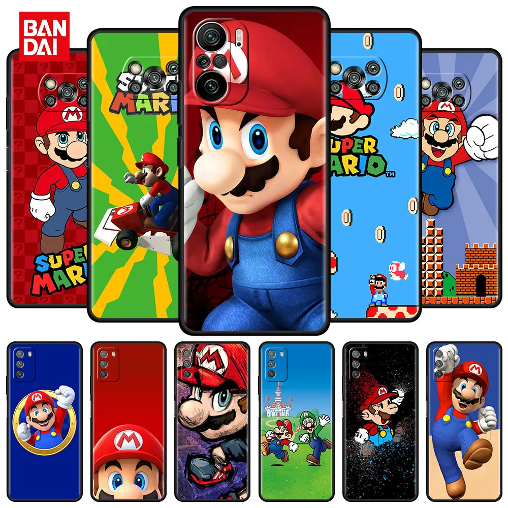 

Super Mario Retro Game Case For Xiaomi Mi Poco X3 NFC M3 Pro F3 GT M4 F1 X2 11T Lite Note 10 10T 9T Silicone Shell Phone Cover