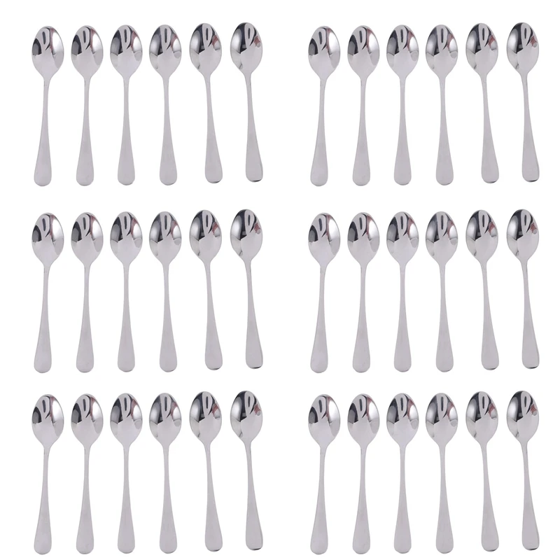 

JFBL Hot 36 Pieces Of Espresso Spoon, 4.7 Inch Stainless Steel Mini Coffee Spoon Dessert Spoon