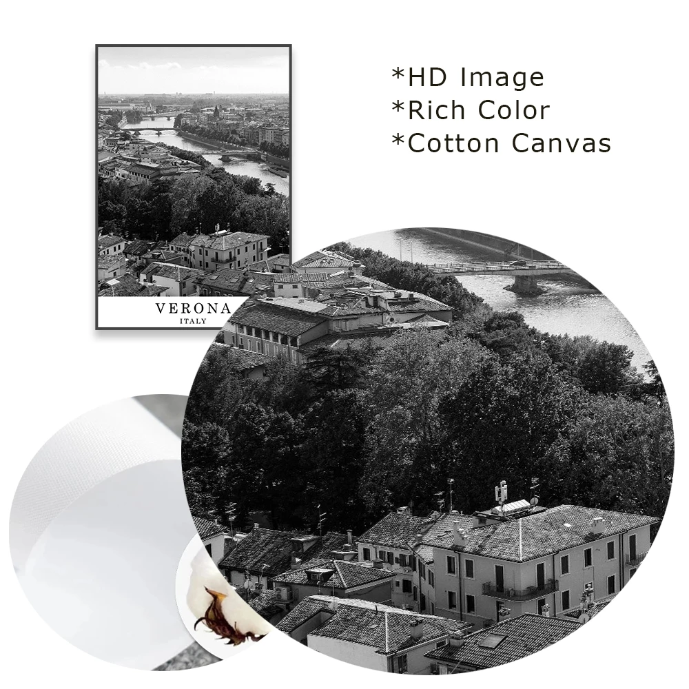 Постер для путешествий на итальянском стиле постер холсте с изображением