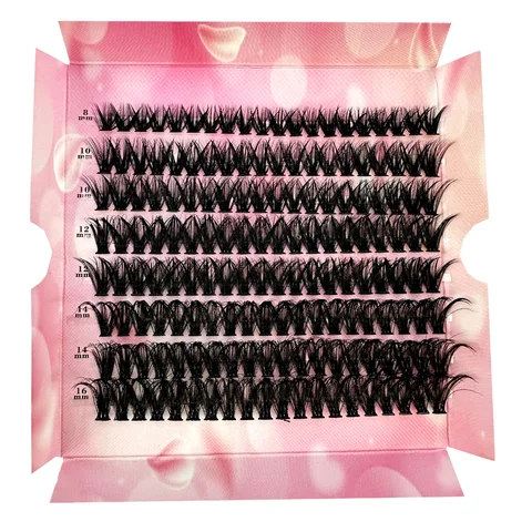 AMSDCN 180D микс 3D пушистые одиночные кластеры ресниц