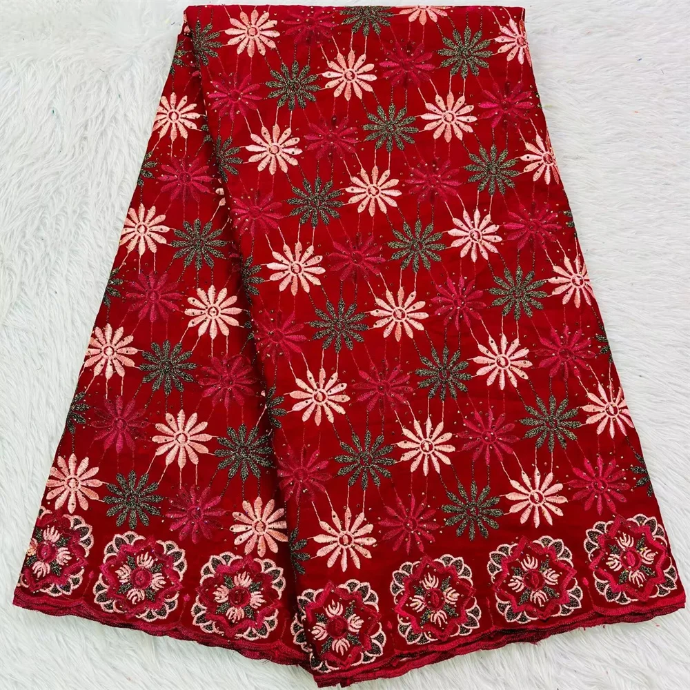 Белая африканская хлопковая сухая ткань швейцарская вуаль кружево в Швейцарии