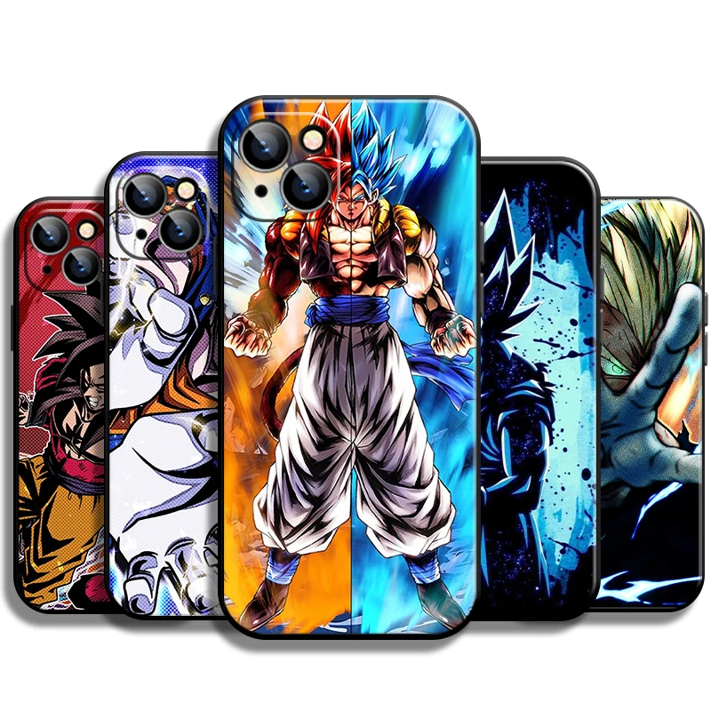 

Japan Anime Dragon Ball Goku For Apple iPhone 13 12 11 Pro Max 12 13 Mini X XR XS Max SE 6 6S 7 8 Plus Phone Case Soft Funda