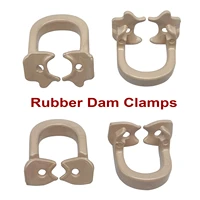 4pcsbox dental rubber dam clamps rubber barrier clip resin material for dental lab dentist tools