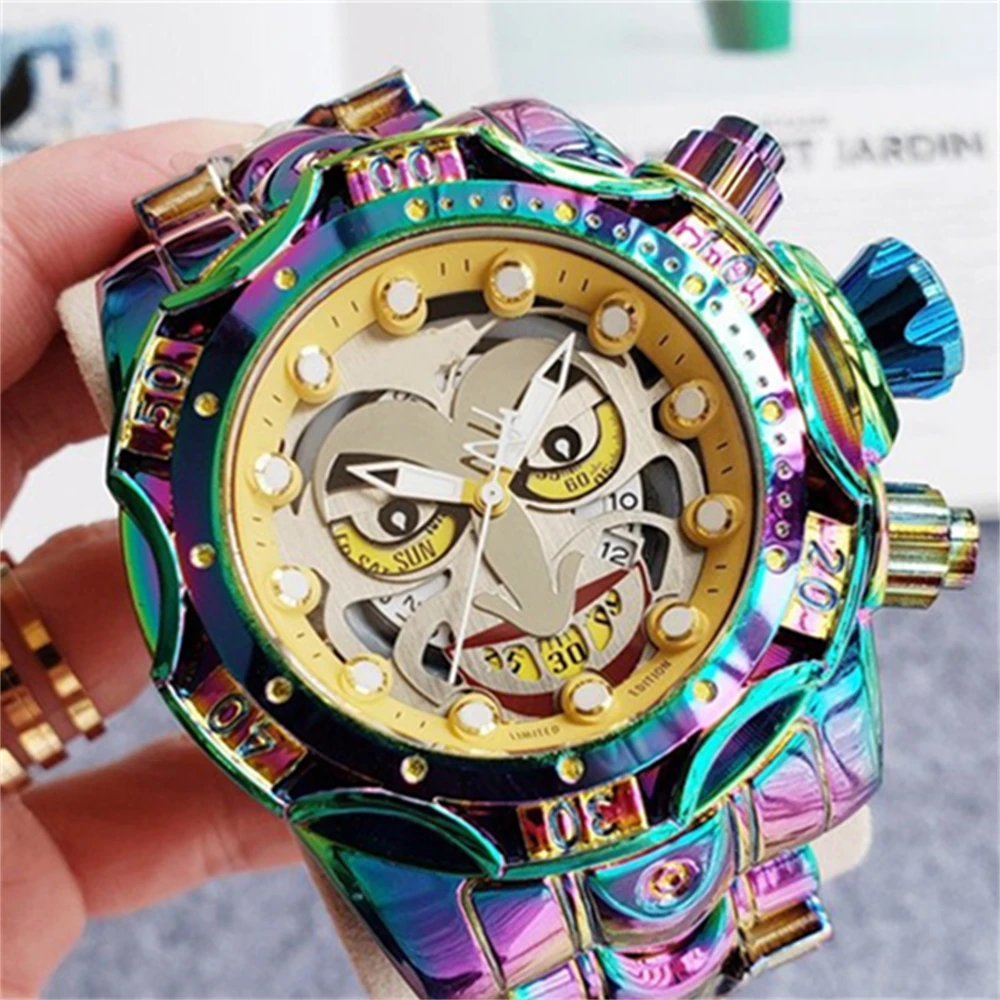 

High-end Original Brand Undefeated Watch Men Waterproof Invincible Big Dial Hot Invicto Relógio Masculino AAA Clock Dropshiping