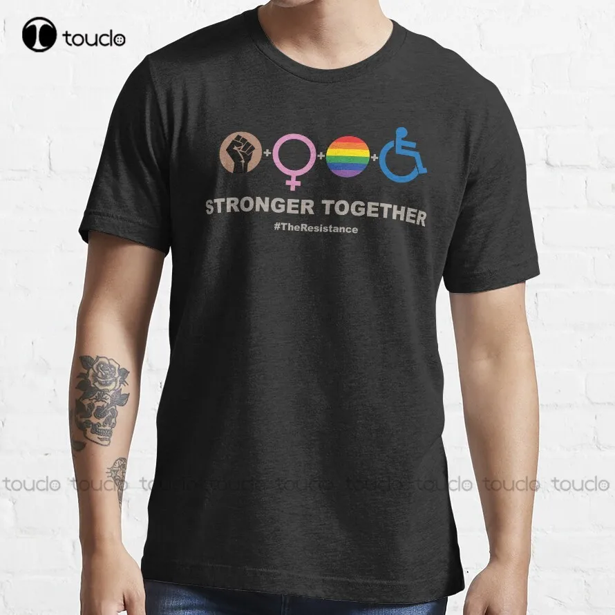 

Stronger Together (V2 For Dark Fabric) New T-Shirt Christmas Gift Digital Printing Tee Shirts Xs-5Xl Fashion Tshirt Summer