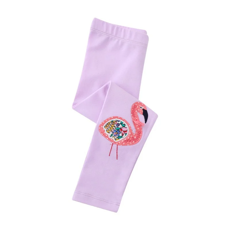 2022 Spring Summer New Baby Girls Leggings Trousers Flamingo Cartoon Pattern Cotton Soft Fashion toddler Baby Clothing 2-7T enlarge