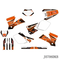 full graphics decals stickers custom number name for ktm exc 125 200 250 300 380 400 520 2003