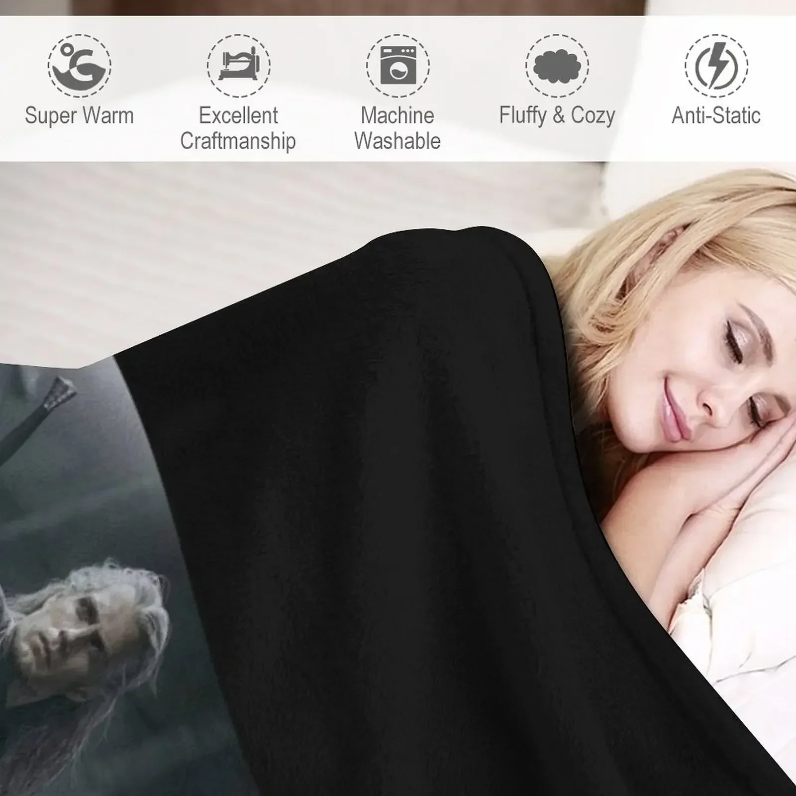 Классическая футболка-маска henhencavill одеяло одеяла для волос кровати