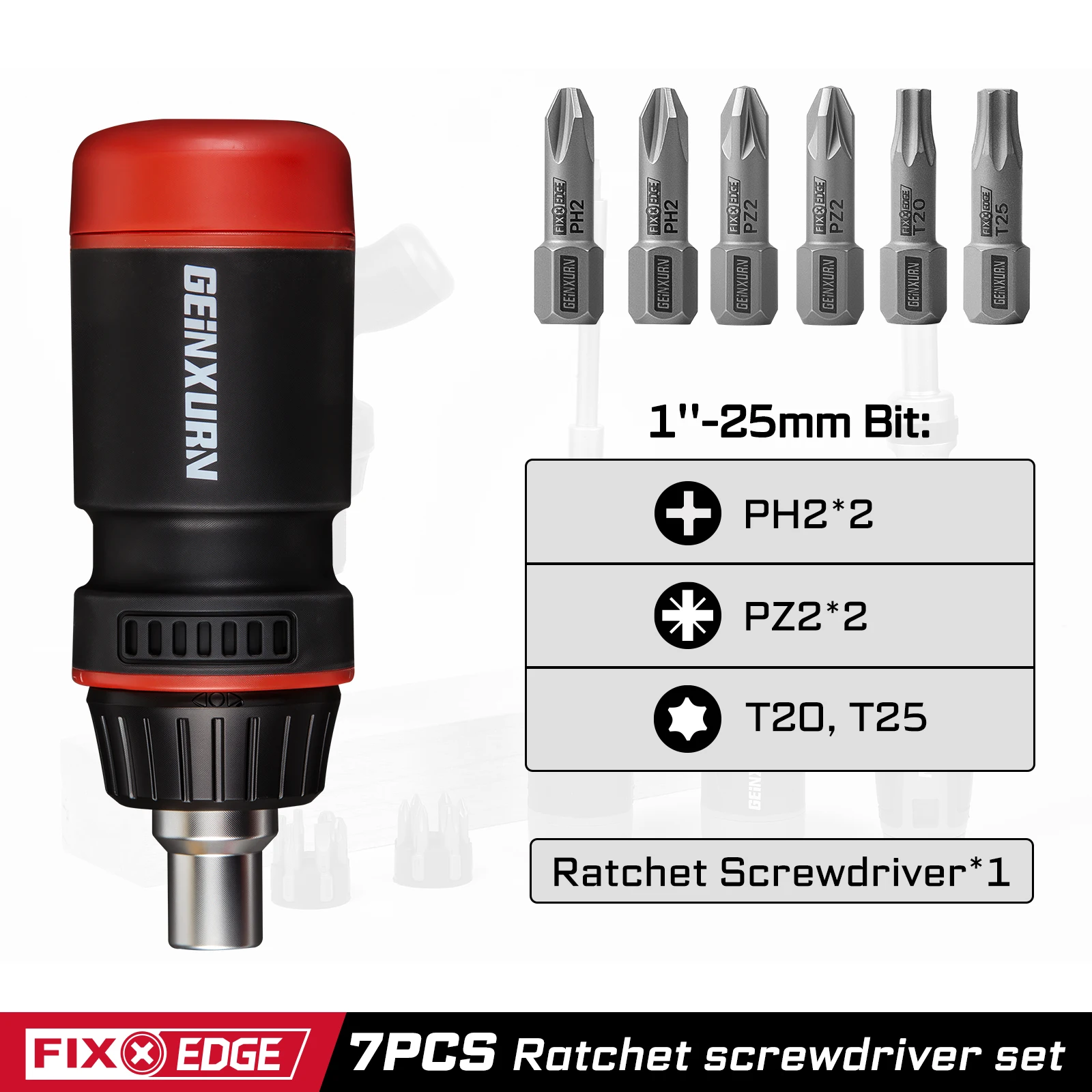 

Набор отверток Geinxurn с храповым механизмом