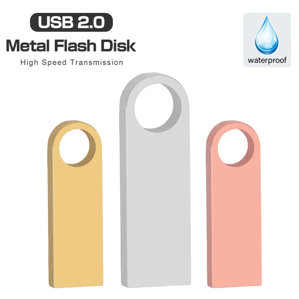 

USB Flash Drive 64GB USB 2.0 32 Flash Drive cute metal flash drive 16gb U Disk pen drive 4gb pendrive Flash Disk for gift