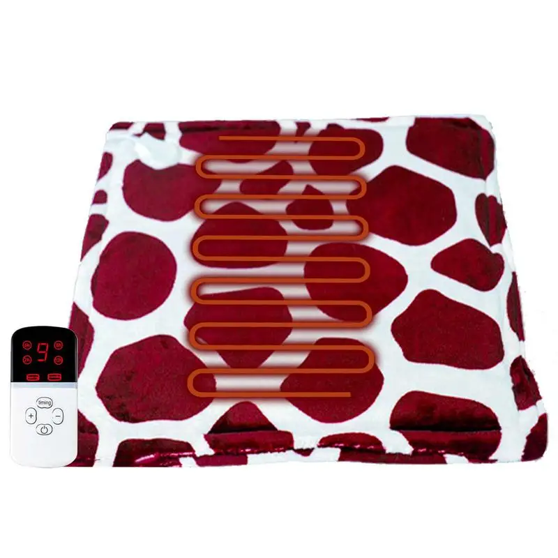 

Одеяло с электрическим подогревом, автоматическое зимнее одеяло с 9 уровнями температуры, 45 х45 см, уютное мягкое одеяло с быстрым нагревом