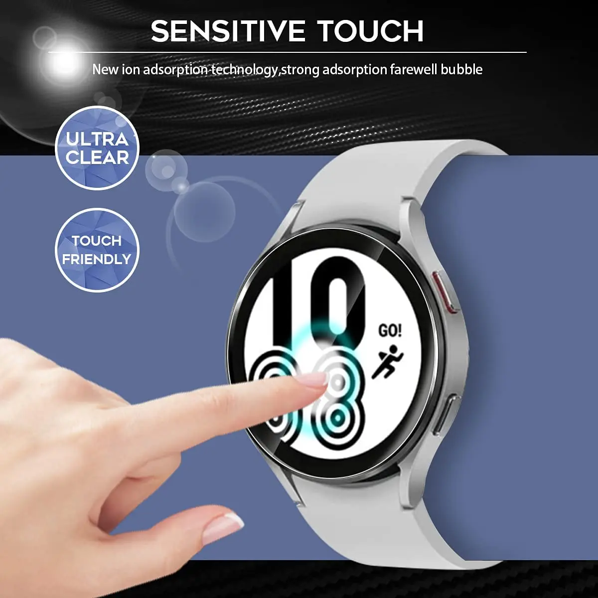Tempered Glass Protection for Samsung Galaxy Watch 4 40mm 44mm HD Clear Screen Protector for Classic 42mm 46mm Protective Film