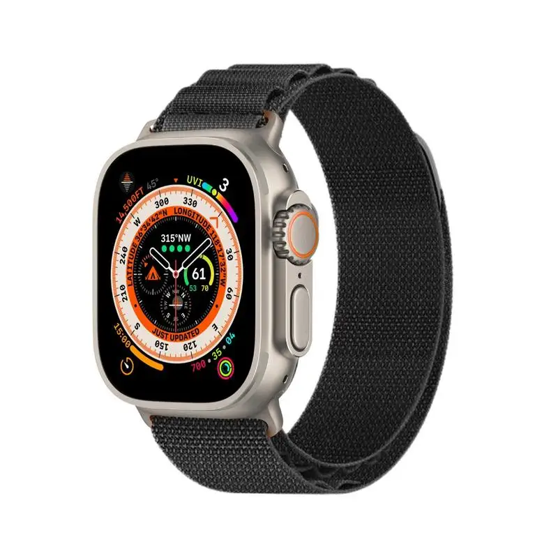 

Ремешок нейлоновый для часов, Воздухопроницаемый браслет для Apple Watch, дышащий нейлоновый плетеный браслет
