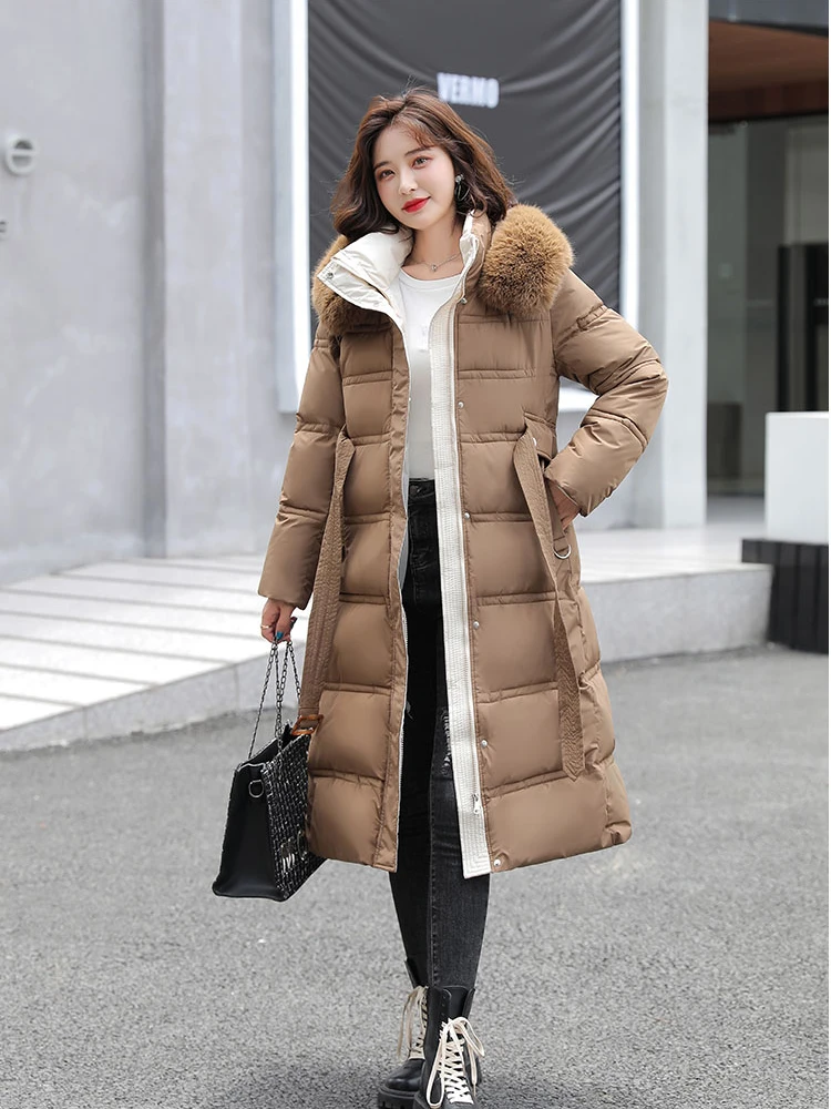 Winter Jackets Women Long Parkas Casual Coats for Women Hooded Thick Warm Windproof Parkas Coat OL Fashion Female Outwear Parkas