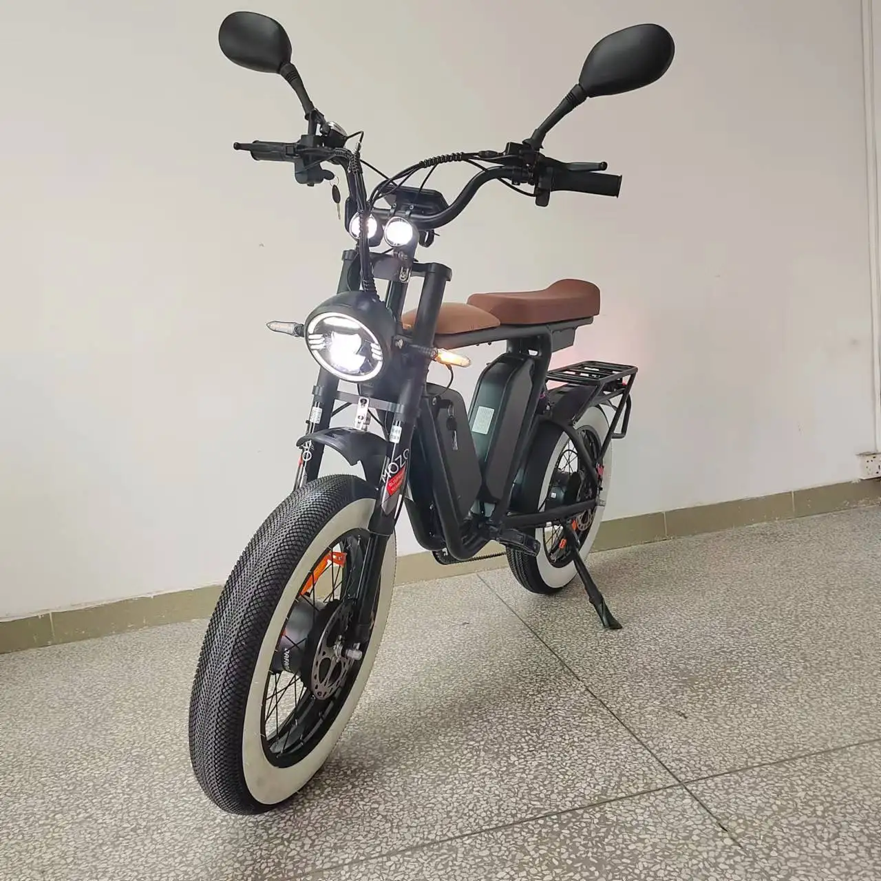 

Dual Motor Bafang 2000W 44Ah52V Samsung Battery Full Suspension Hydraulic Brake Off Road Fat Tire Electric Bike