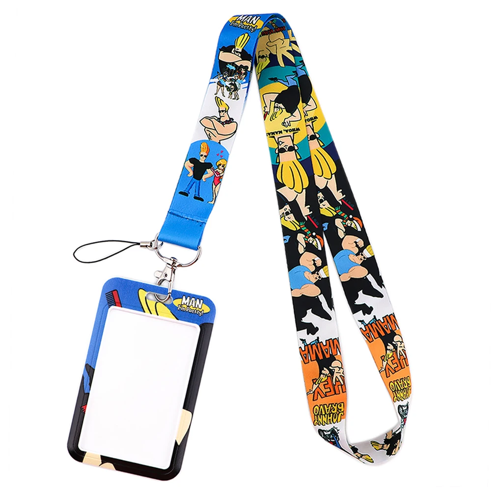 

Credential holder Anime Key lanyard Car Keychain Personalise Office ID Card Pass Gym Mobile Phone Key Ring Badge Holder Jewelry