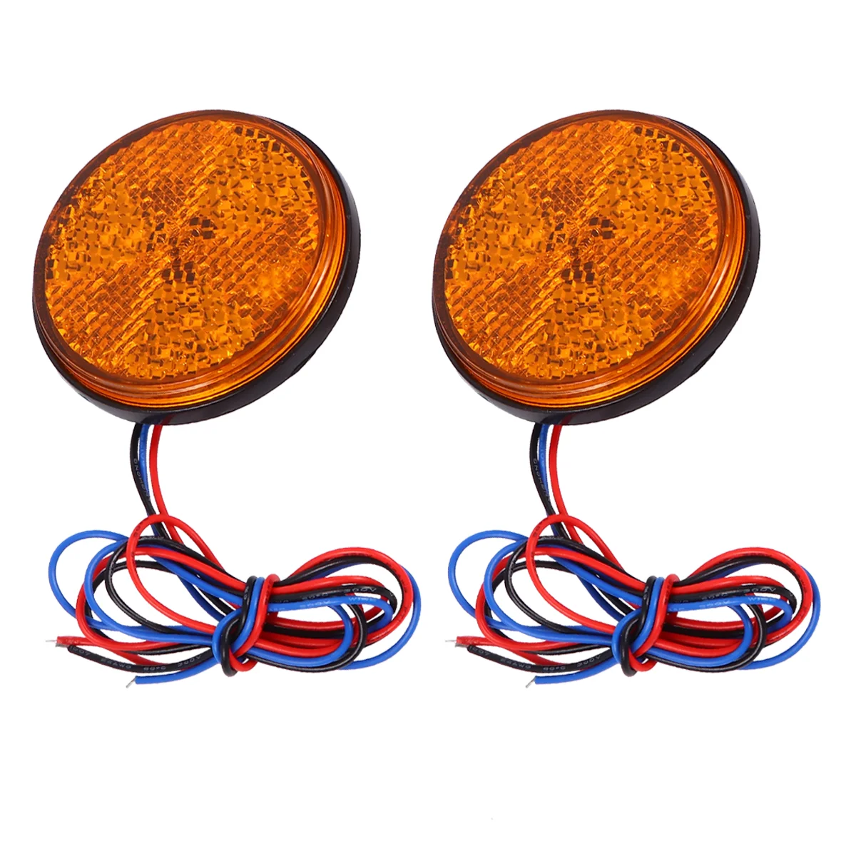

2 Pcs Motorcycle LED Reflector LED Side Light Practical Side Marker Light