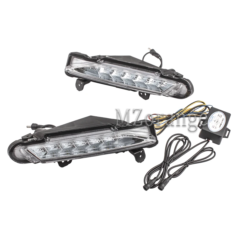 1 пара светодиодных дневных ходовых огней для Toyota Yaris 2017 2018 2019 DRL автомобильная