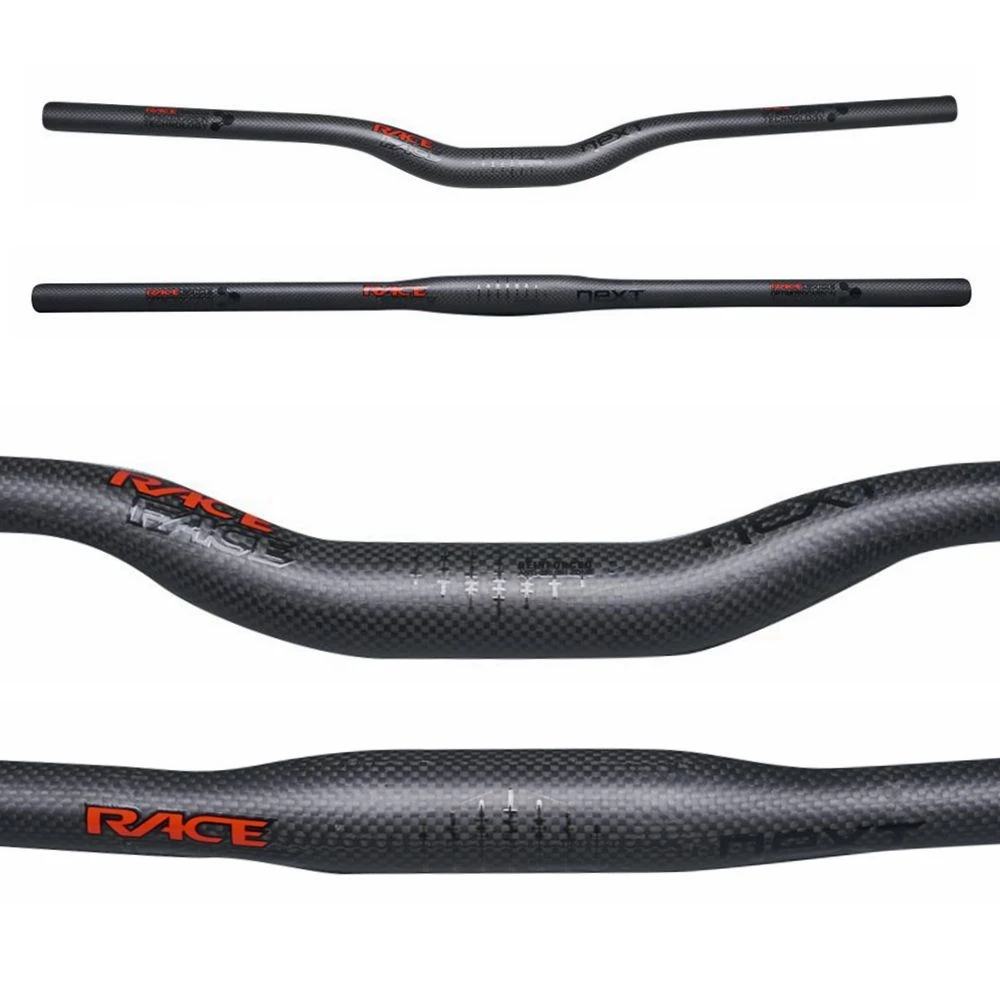

Race Face Next Black Red Carbon Fibre Handlebar Mountain Bike Parts Bicycle Bars Flat or Riser Handlebar For Stem Clamp 31.8mm