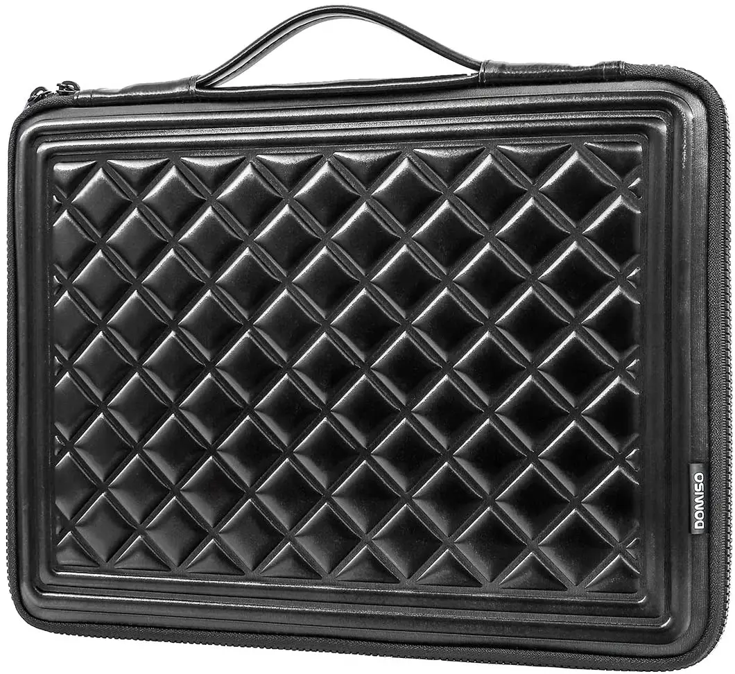 

DOMISO 10 13 14 15.6 inch Laptop Sleeve EVA Carrying Case with Handle for Lenovo ThinkPad Dell Acer Spin ROG Zephyrus, Black