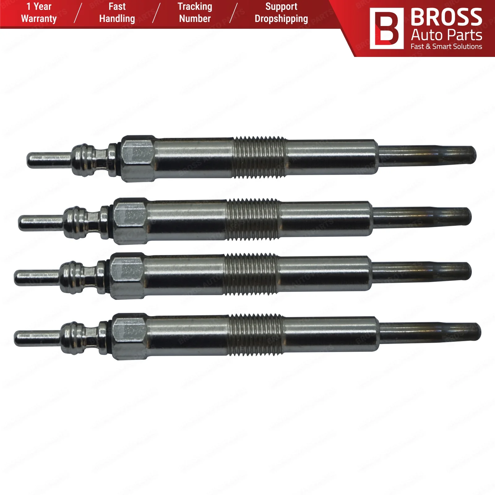 Bross BGP72 1 4 шт. нагреватель свечения Разъем 11 вольт для Rover Defender Discovery ERR6066 0100226255 GLP225