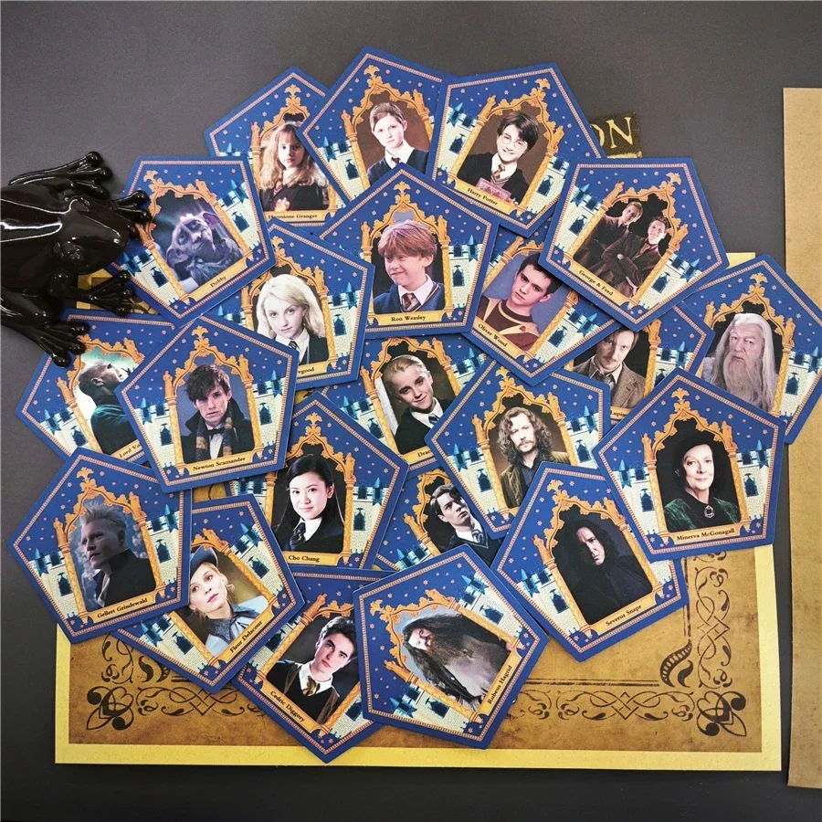 Harried Figure Magic Pattern New Stickers Decoration 22pcs Chocolate Frog Wizard Anime Pottered Character Card Props Collection