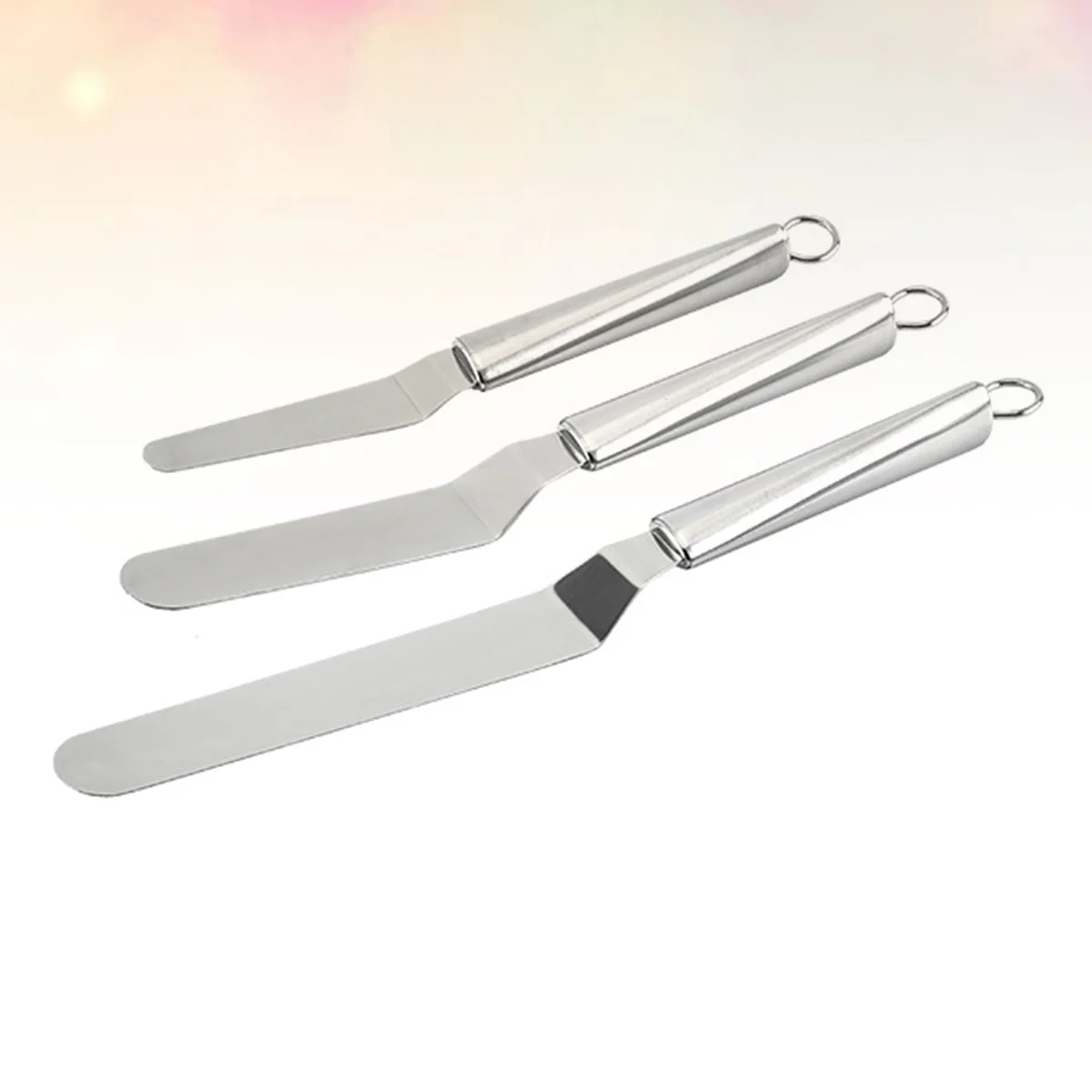 

3 Pcs Stainless Spatula Cake Spatula Metal Spatula Icing Spatula Butter Cake Kitchen Spreader Utensils Scraper