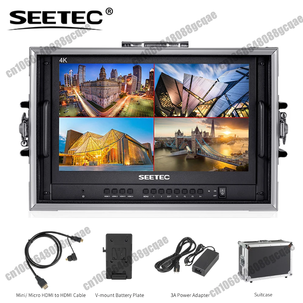 

SEETEC ATEM156-CO 15.6” 4K HDMI Multiview Portable Carry-on Live Streaming Broadcast Director Monitor for ATEM Mini Mixer Pro