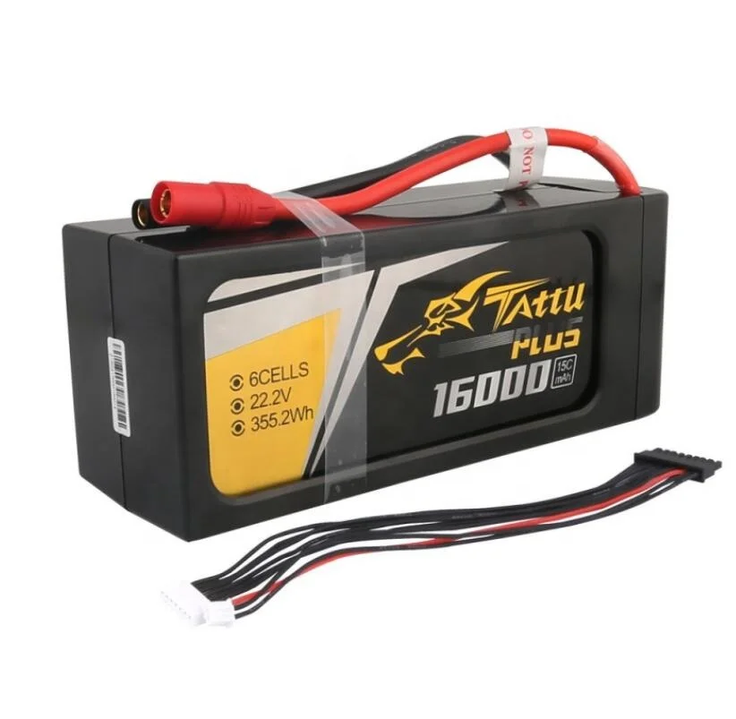 Tattu Plus 22000mAh 22 2 V 25C 6S1P Lipo смарт-батарейный блок с разъемом XT90