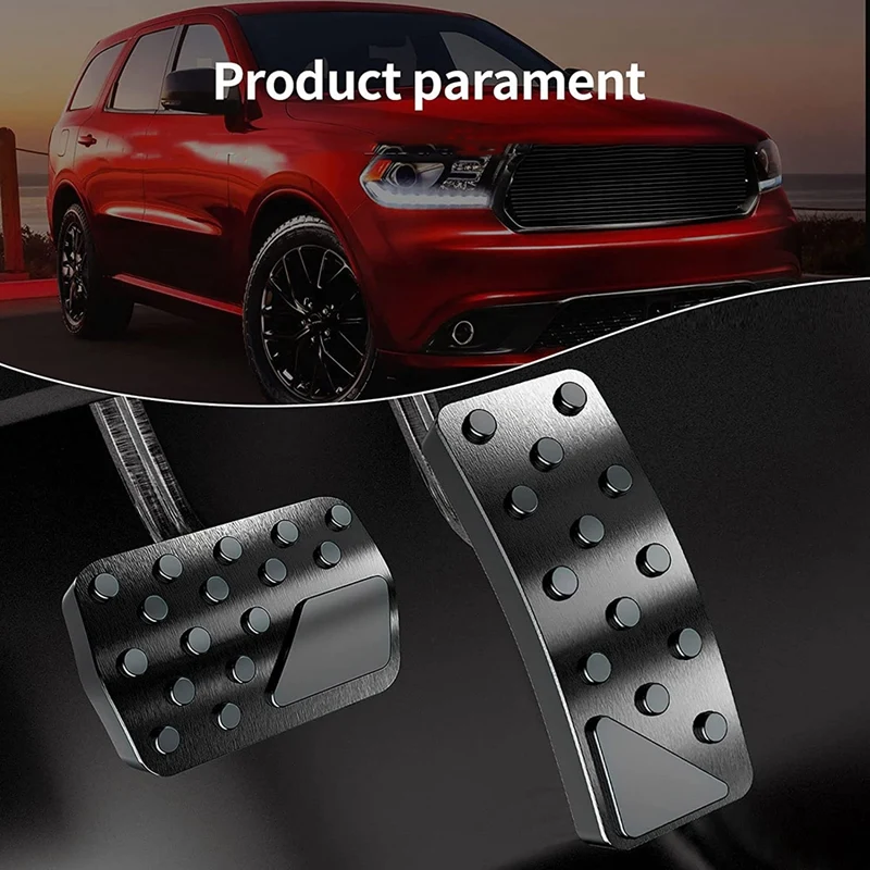 Для Dodge Durango Jeep Grand Cherokee 2011-2021 Алюминиевые накладки на педали тормоза и
