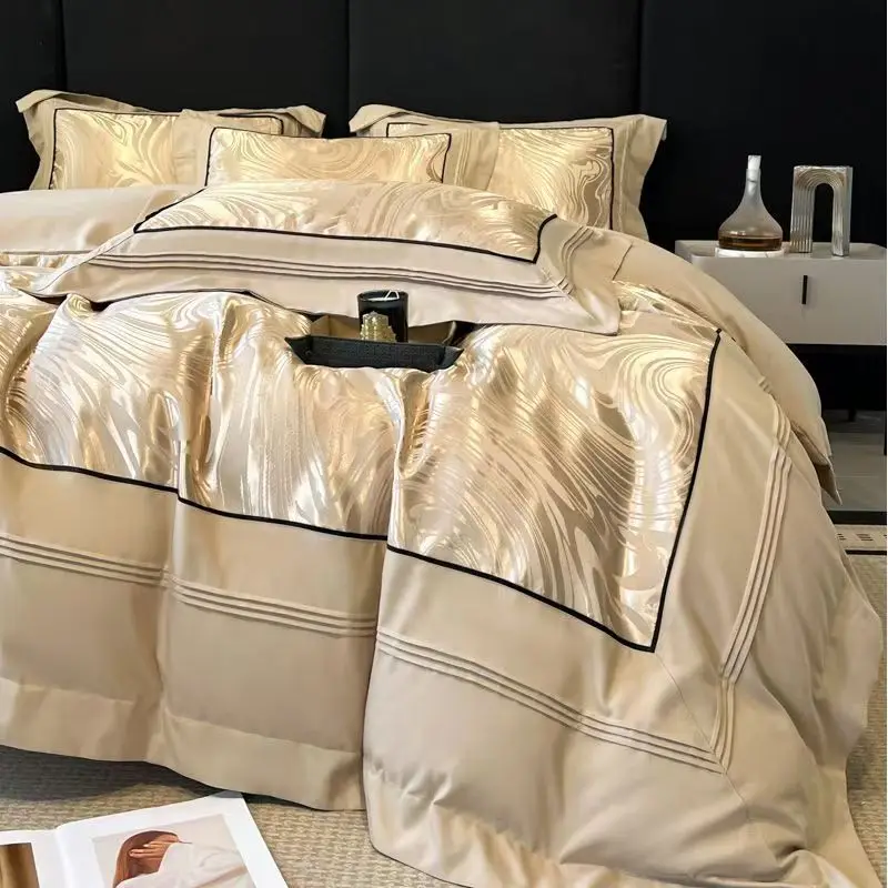 Комплект постельного белья из хлопка Jacquard 4 шт.