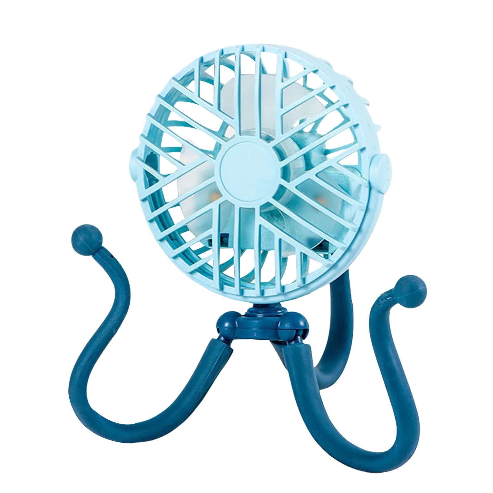 

Stroller Fan For Baby Mini Handheld Stroller Fan USB Chargeable Fan Baby Stroller Bed Fan Retractable Fan Octopus Desktop Fan