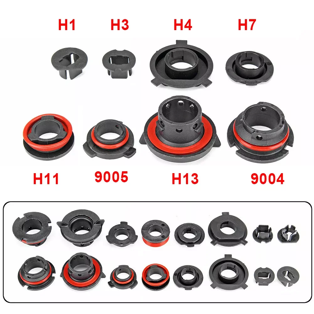 

LED Headlight Bulb Base Adapter Socket Retainer 9004/9005/H13/H11/H7/H4/H3/H1
