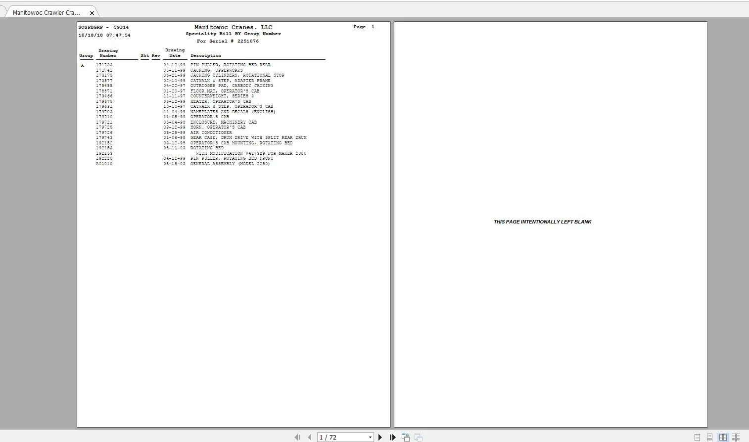 Гусеничный кран Manitowoc 7 95 ГБ 02.2022 Руководство по коллекции деталей EN PDF DVD