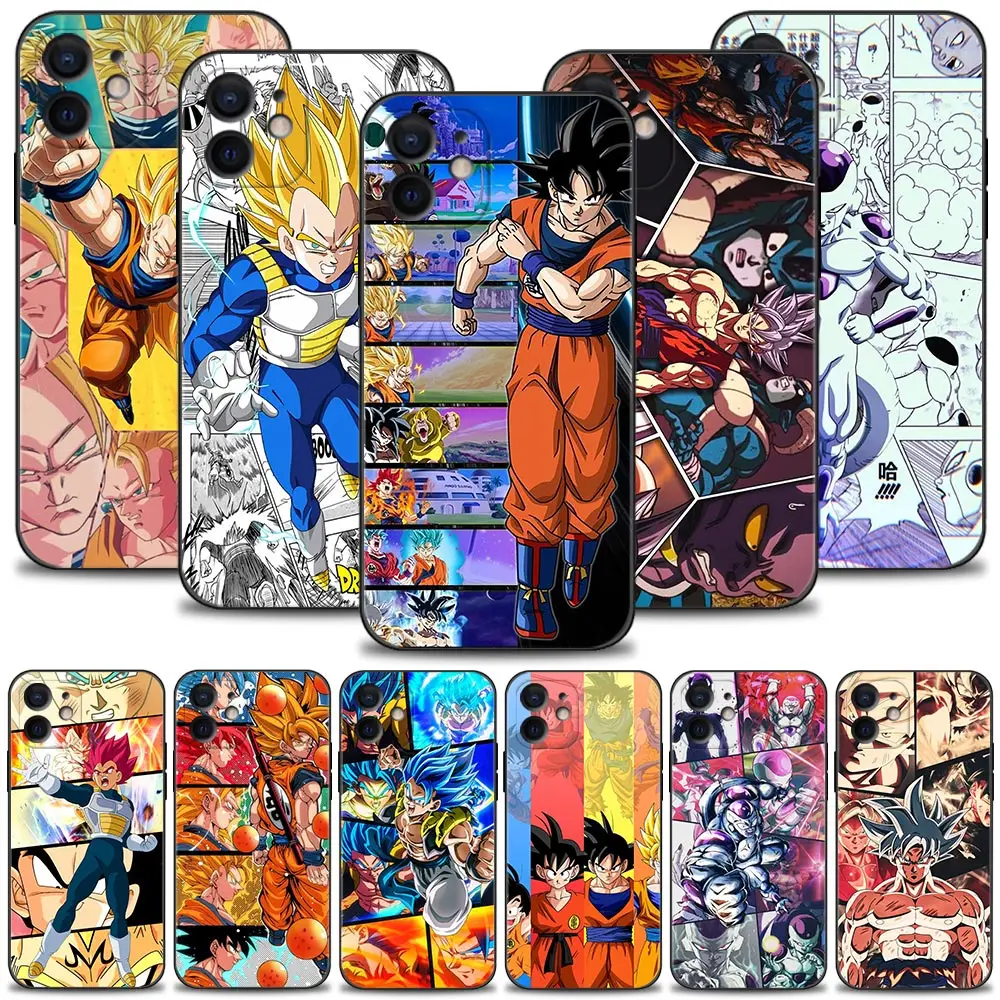 

DBZ Comic Vegeta Phone Case For iPhone 13 11 12 Pro Max X XR XS 8 7 6 6S Plus SE 5 5S Cover Silicone Funda