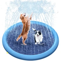 pet sprinkler pad summer splash play cooling mat inflatable swimming pool pet outdoor water spray pad bath tub for dogs cat kids