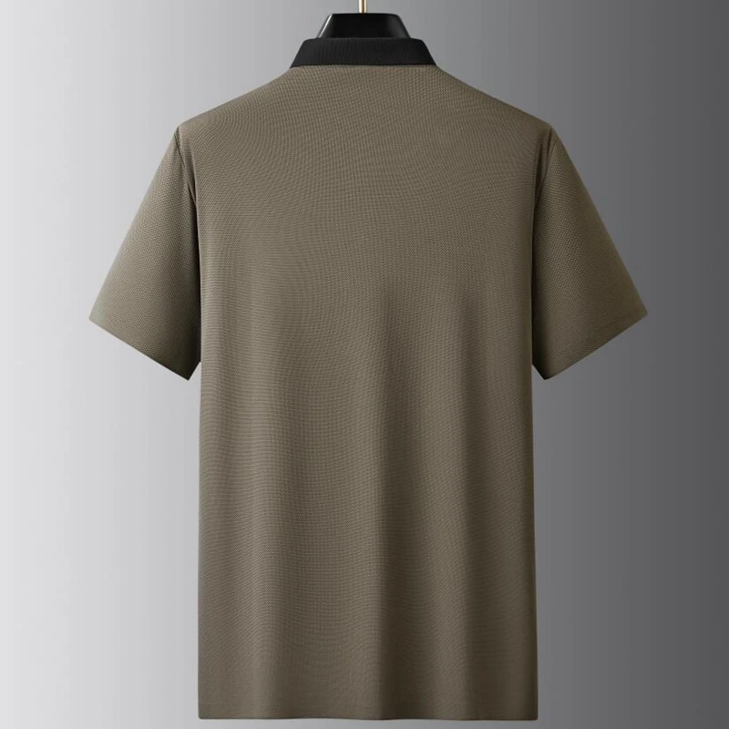 BKTrend Мужская поло из смесовой ткани с хлопком короткого рукава