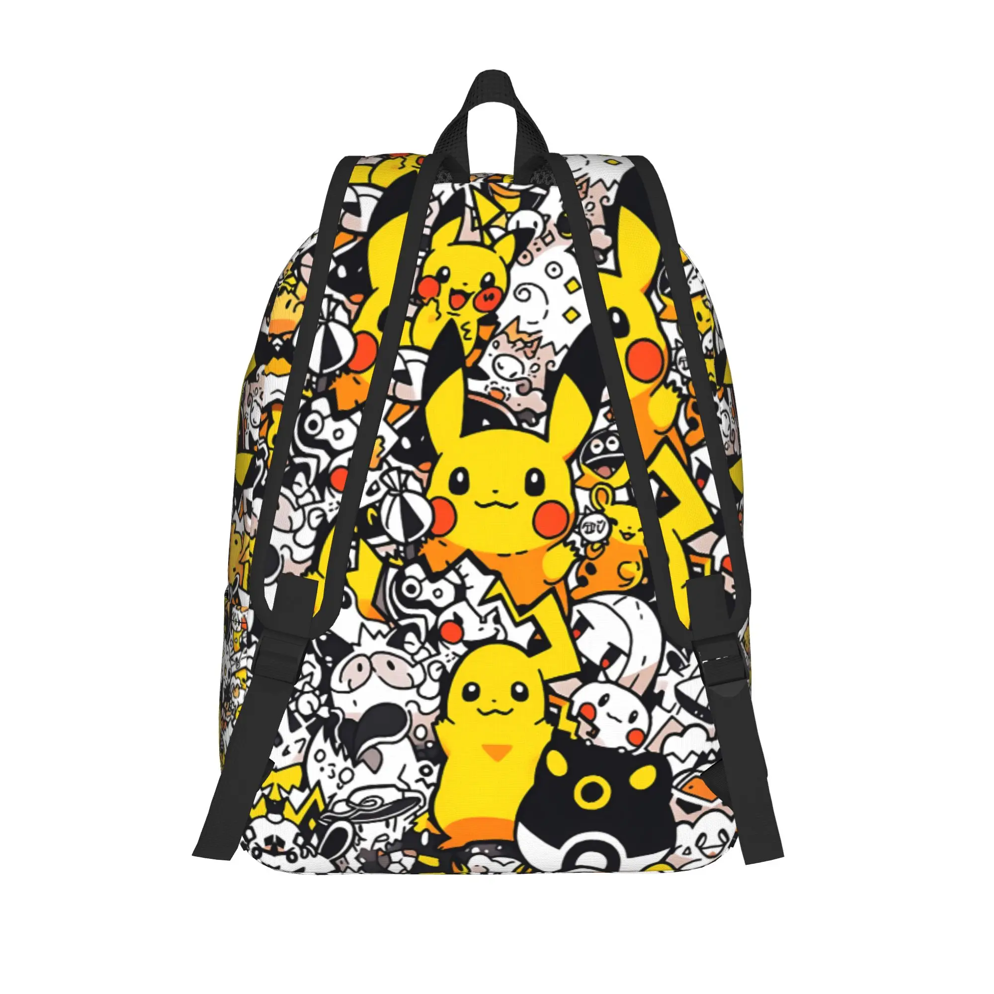 Фото Модный рюкзак Pokemon Pikachu, модный рюкзак Mochilas для работы и офиса, рюкзак большой вместимости №3