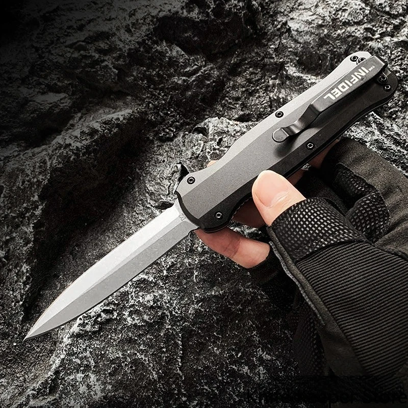 

Benchmade BM Knives The Infidel D2 Steel OTF Tactical Military Pocket knives EDC Survival Self Defense Pocket Knives B3 Made