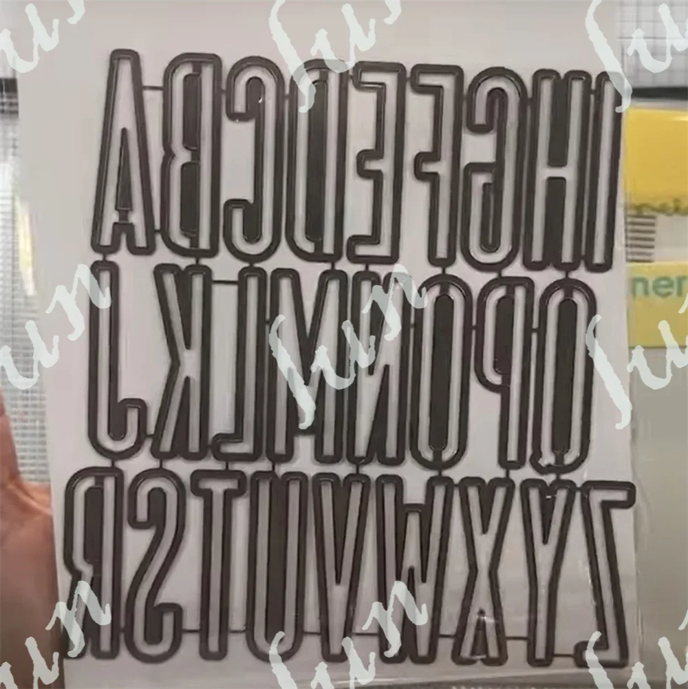 Новинка металлические штампы трафарет для 2024 Alpha Bits Набор изготовления открыток