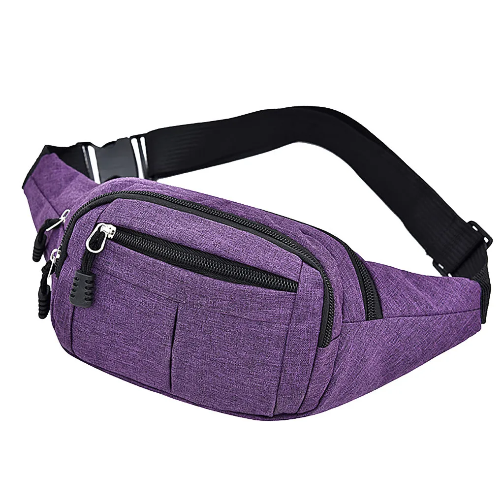 Crossbody Male Banana Bag Men's Breast Package Waterproof Outdoor Sports Bag Canvas Pouch Korean-style Waist Bag Fanny Pouch